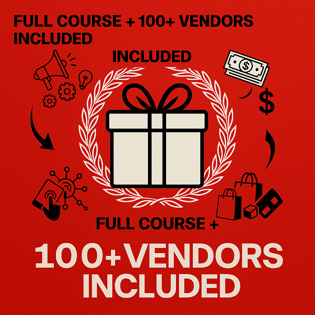 Step-By-Step Guide Package (Both Guides Included + 100 Vendors)